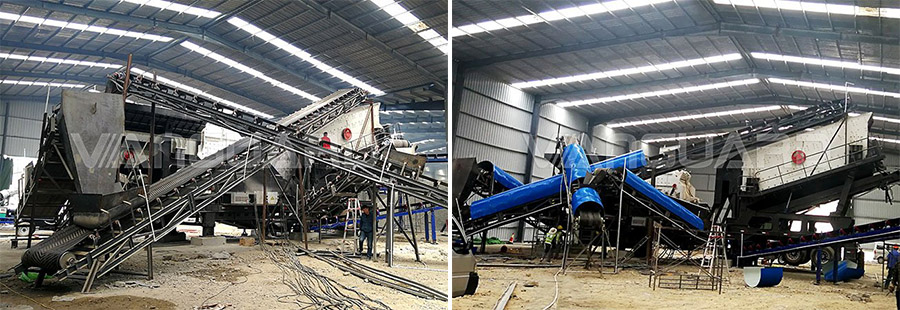 мобильная дробилка, мобильная дробилка известняка, Vanguard Machinery
