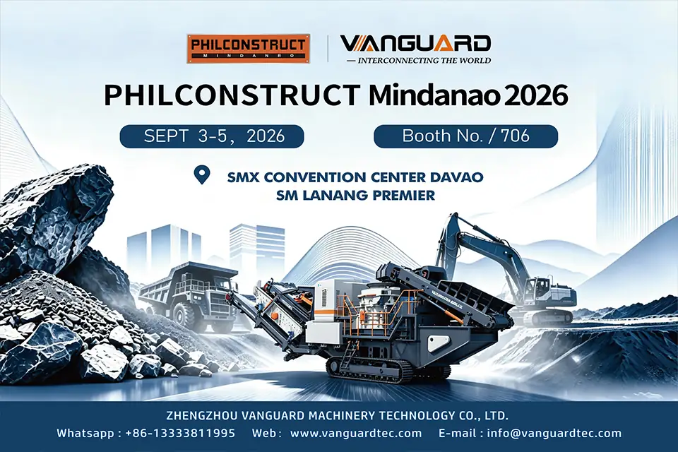 Дробление высокотвёрдой породы в качественный заполнитель: Vanguard Machinery представляет гусеничные мобильные конусные решения на PHILCONSTRUCT Mindanao 2026